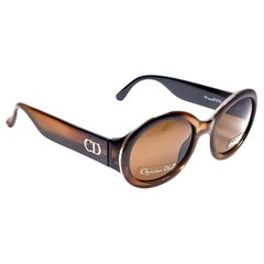 New Vintage Christian Dior Rondior 13X Amber Sunglasses 1990
s Austria