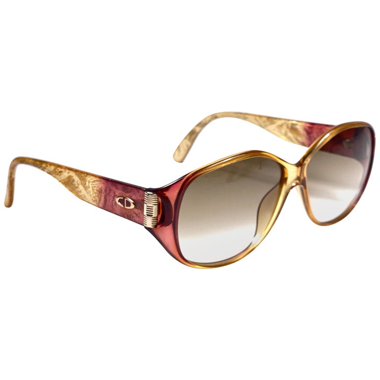 Vintage Dior Tortoise Shell Buckle Sunglasses
