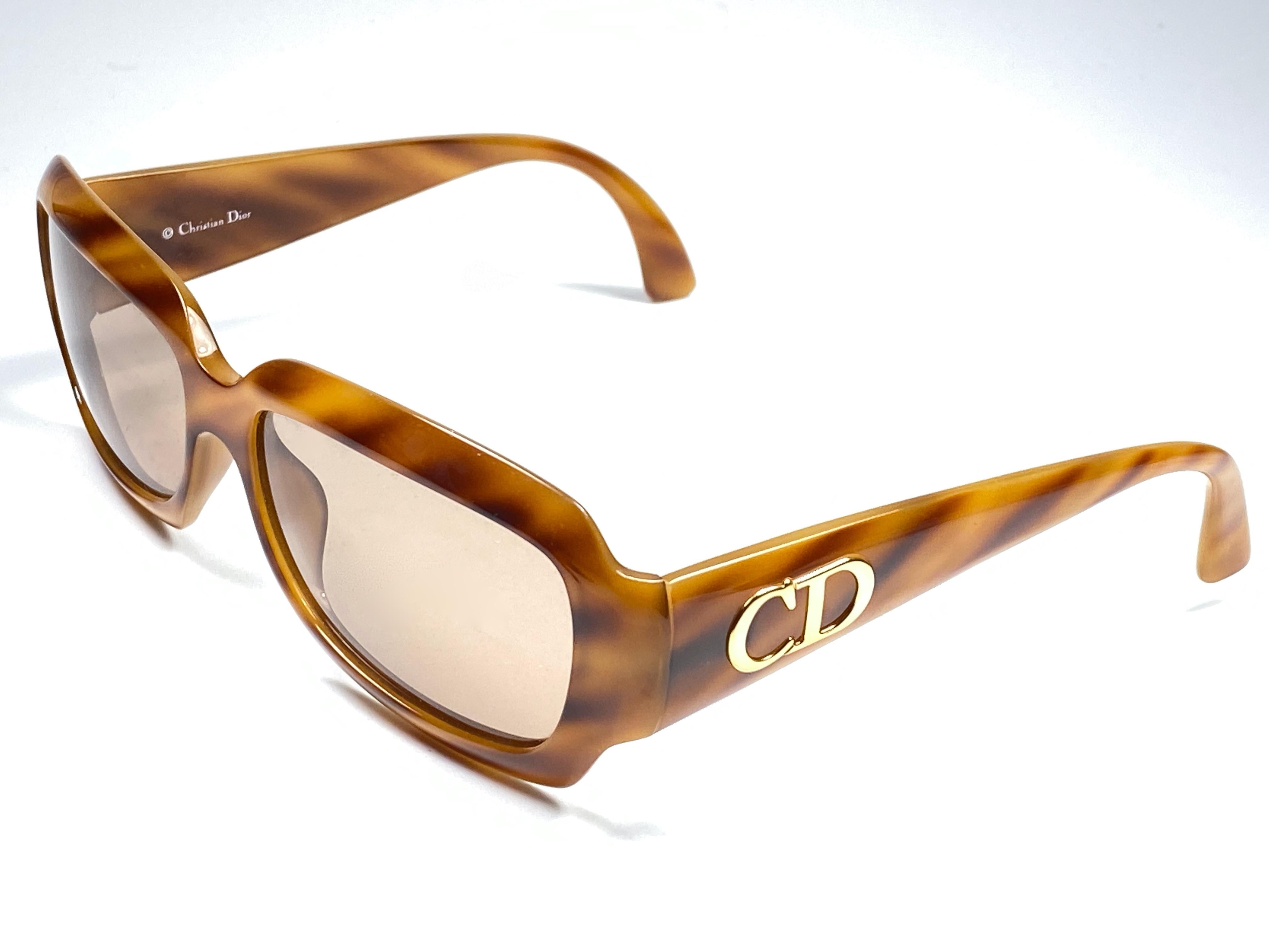 New Vintage Christian Dior Tortoise 2975 11 Sunglasses 1990's Austria In New Condition In Baleares, Baleares