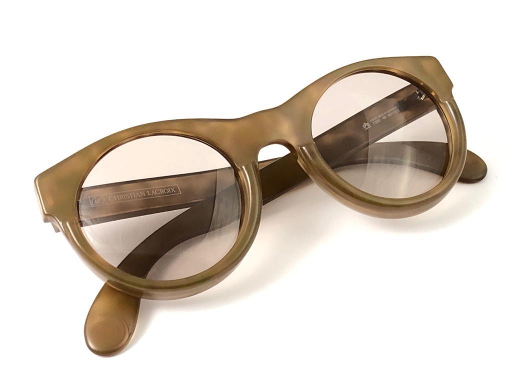 New Vintage Christian Lacroix 7309 Translucent  Sunglasses, 1980  2