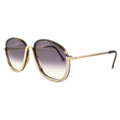 New Vintage Christian Lacroix 7319 20Tortoise Gold Accent 1980 France Sunglasses