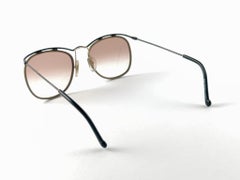 New Vintage Christian Lacroix 7372 Gold Round 1980's France Sunglasses