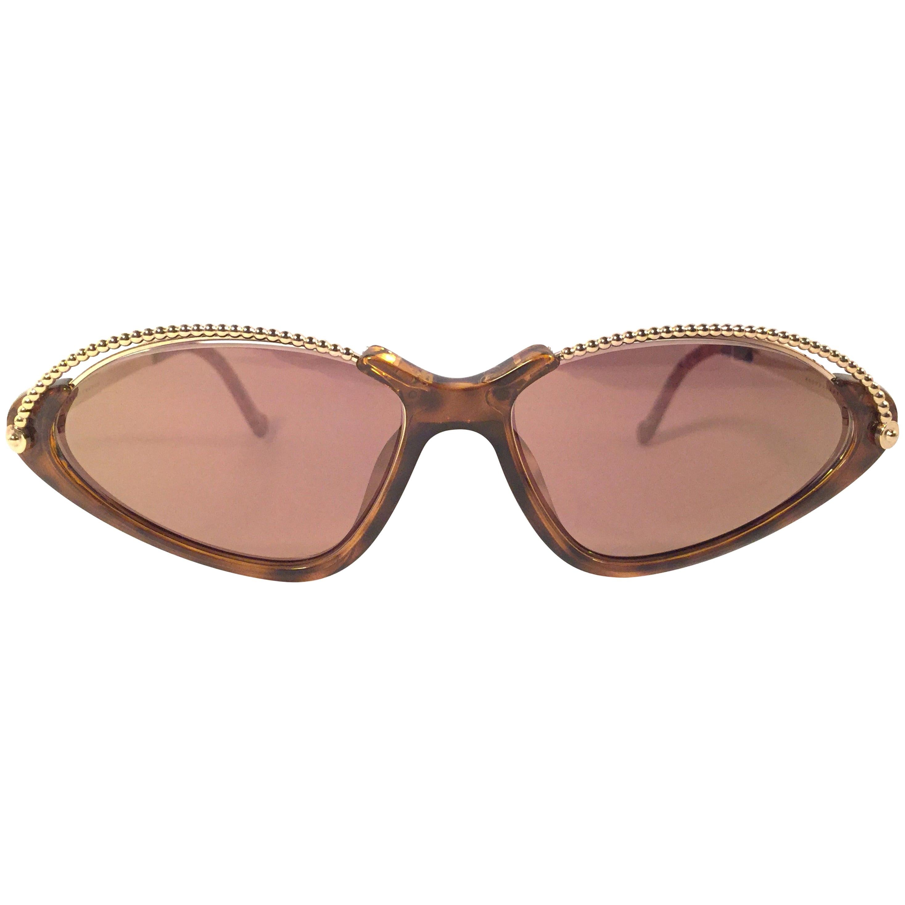 New Vintage Christian Lacroix Cat Eye 7346 1980's France Sunglasses For Sale