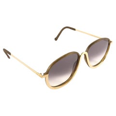 New Vintage Christian Lacroix Tortoise Gold Accents 1980 France Sunglasses