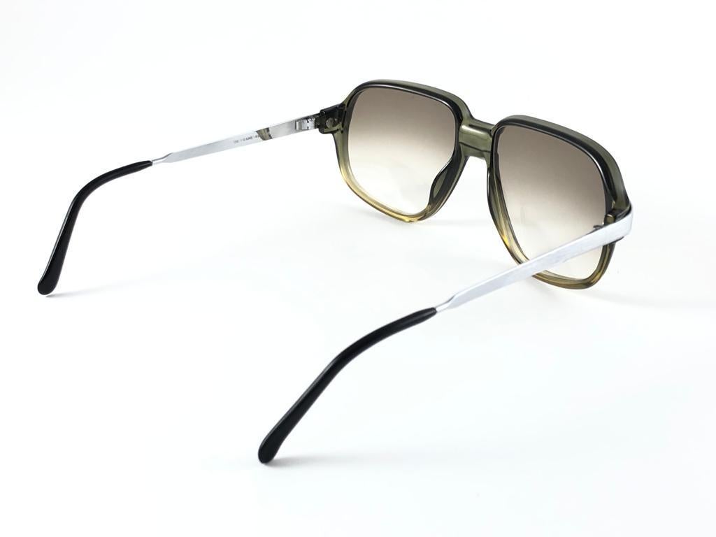 New Vintage Cobra 3010 Green & Silver Optyl Sunglasses 2