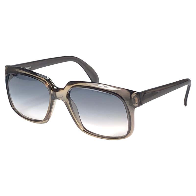 New Vintage Cobra 3016 Translucent Grey Optyl Sunglasses at 1stDibs
