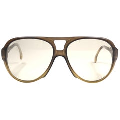 Nuevas gafas de sol Vintage Cobra Optyl 3020 Ombre Green Aviator Oversized Optyl