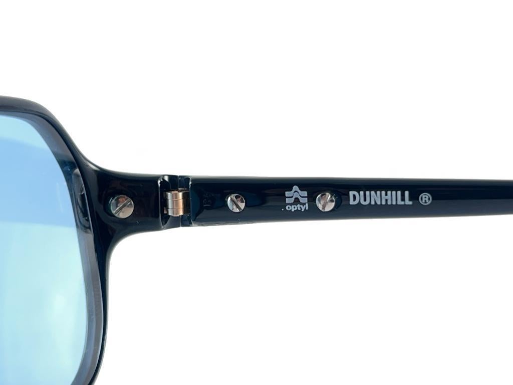 New Vintage Dunhill 6002 Black & Silver Accents Sunglasses 1980'S Austria 2