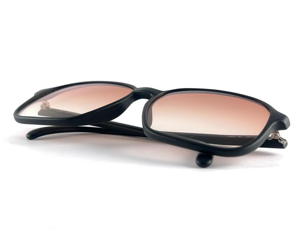 New Vintage Dunhill 6008 Black Mate Frame Gradient Lenses Sunglasses 80S Austria 6