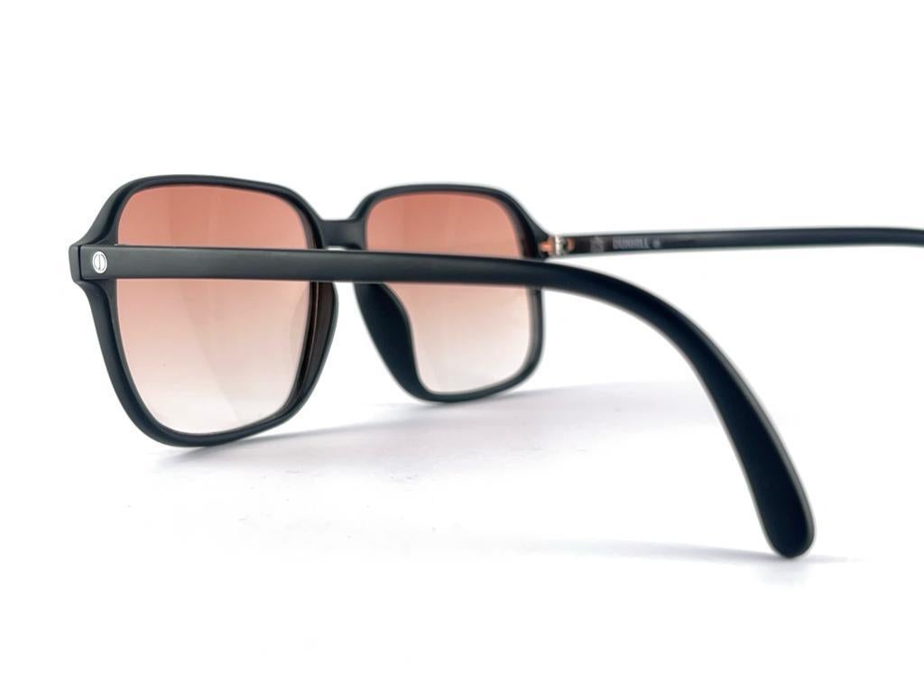 New Vintage Dunhill 6008 Black Mate Frame Gradient Lenses Sunglasses 80S Austria 2