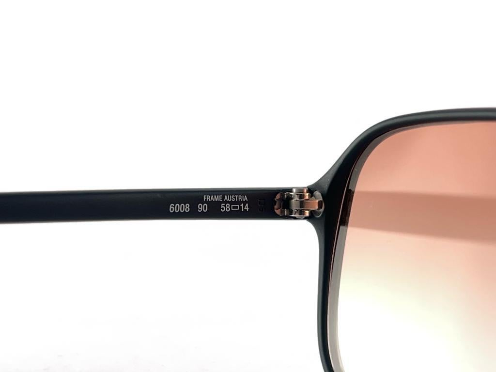 New Vintage Dunhill 6008 Black Mate Frame Gradient Lenses Sunglasses 80S Austria 3