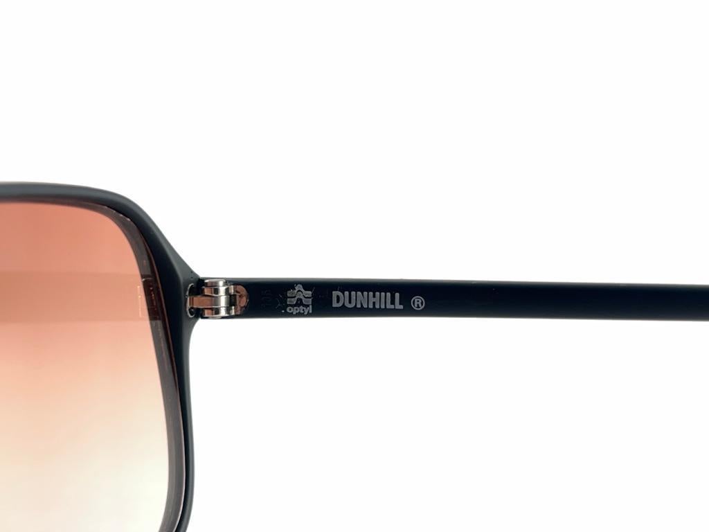 New Vintage Dunhill 6008 Black Mate Frame Gradient Lenses Sunglasses 80S Austria 4