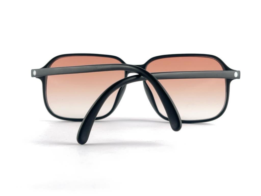 New Vintage Dunhill 6008 Black Mate Frame Gradient Lenses Sunglasses 80S Austria 5