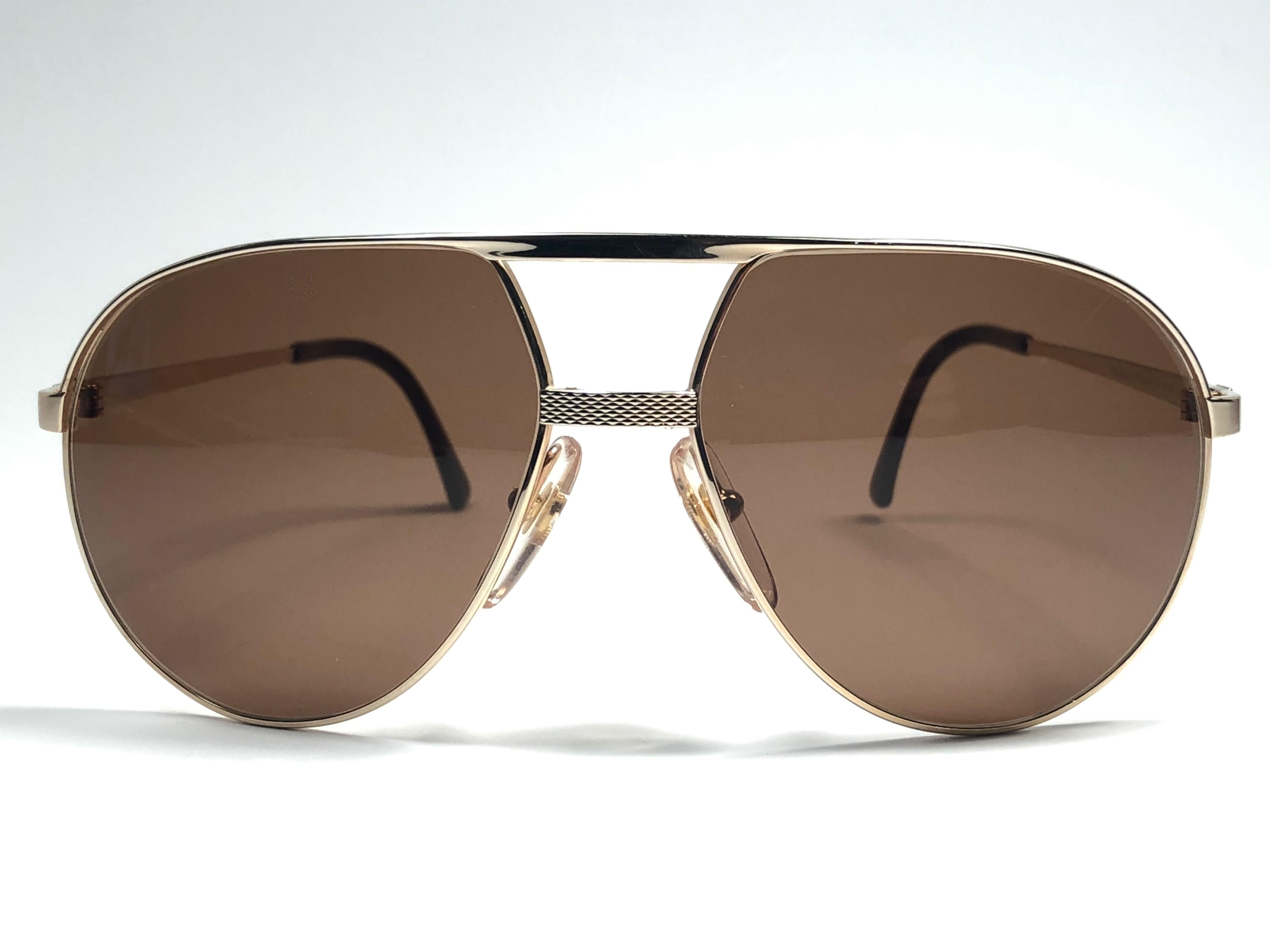 dunhill Vintage Dunhill  6042 Aviator monture lunettes eyeglasses sunglasses frame 