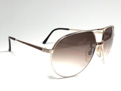 New Vintage Dunhill 6042 Laque Details Frame Aviator Sunglasses France