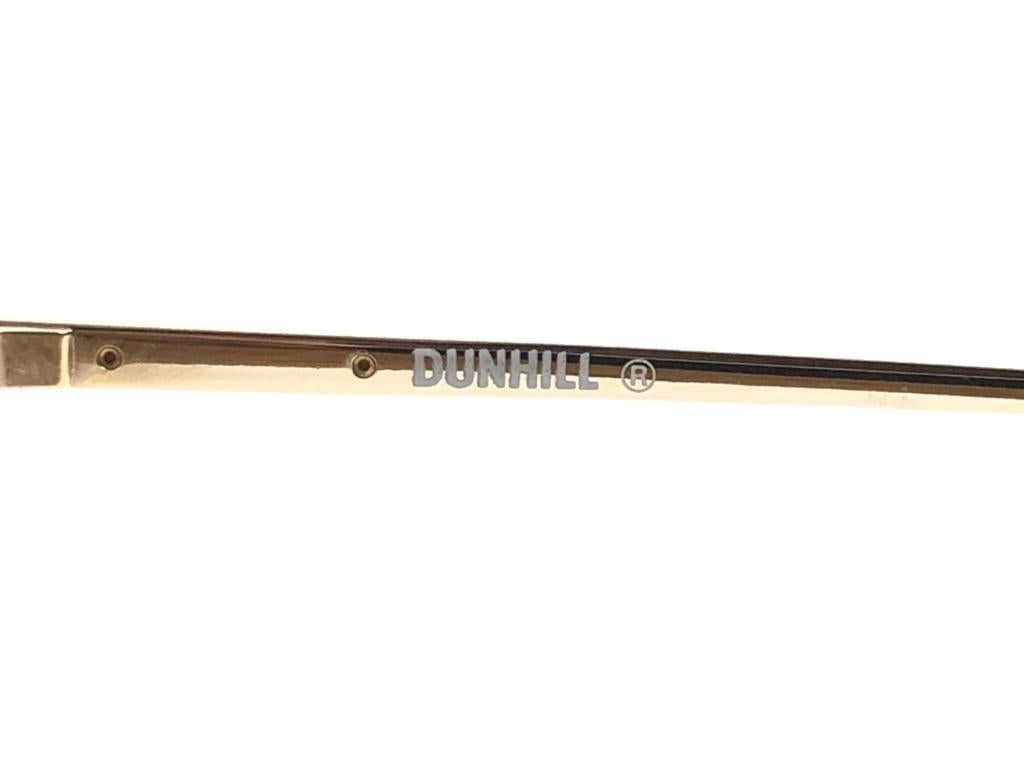New Vintage Dunhill 6046 Real Wood Trims Details Frame Sunglasses 80's Austria For Sale 7