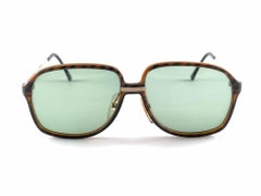 New Vintage Dunhill 6053 Amber Tortoise Oversized Sunglasses 1980's Austria