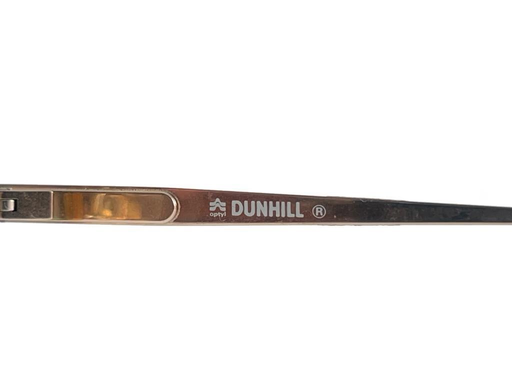 Neu Vintage Dunhill 6053 Bernstein Schildpatt Übergroße Sonnenbrille 1980er Jahre Österreich im Angebot 4