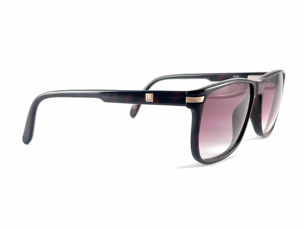 New Vintage Dunhill 6055 Tortoise Frame Gradient Lenses Sunglasses 80's Austria en vente 1