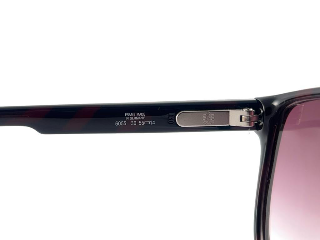 New Vintage Dunhill 6055 Tortoise Frame Gradient Lenses Sunglasses 80's Austria en vente 4