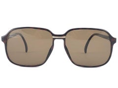 New Vintage Dunhill 6060 Dark Tortoise Oversized Sunglasses 1980's Austria