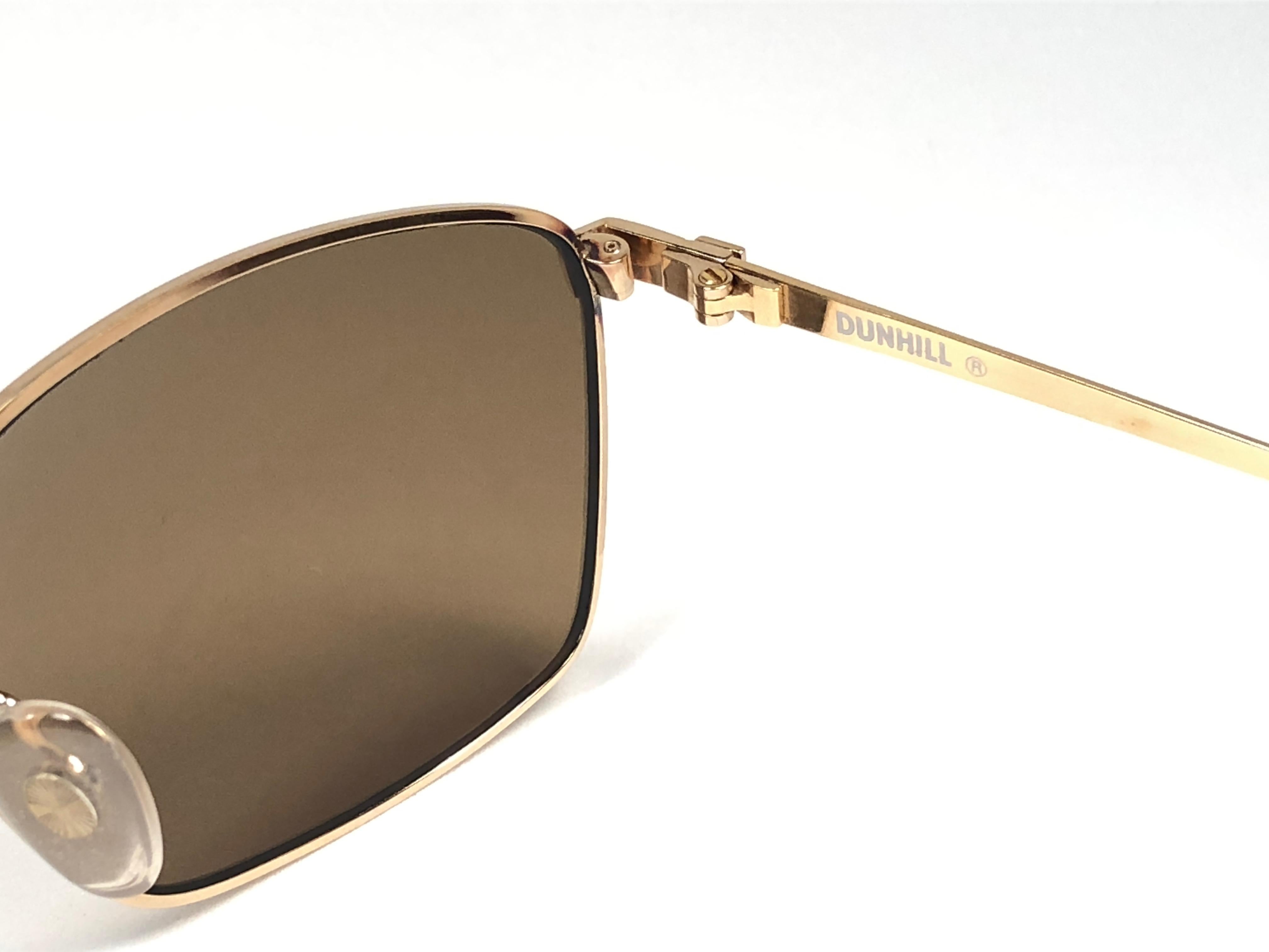 New Vintage Dunhill 6071 Oversized Frame Brown Lenses Sunglasses Austria Neuf - En vente à Baleares, Baleares