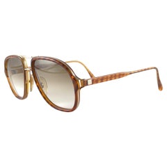 Neu Vintage Dunhill 6077 Honey Tortoise Aviator Sonnenbrille 1980er Jahre Deutschland