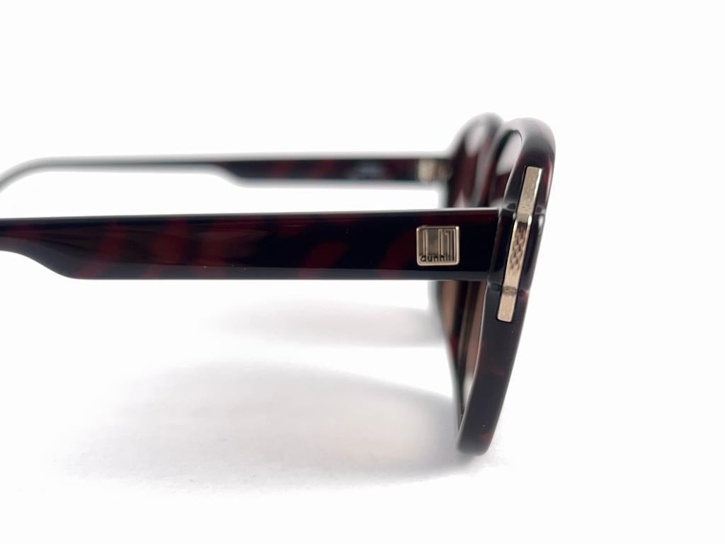Neu Vintage Dunhill 6080 Schildpatt-Sonnenbrille mit Schildpatt-Rahmen und Gradient-Lenses, 80er Jahre, Österreich für Damen oder Herren