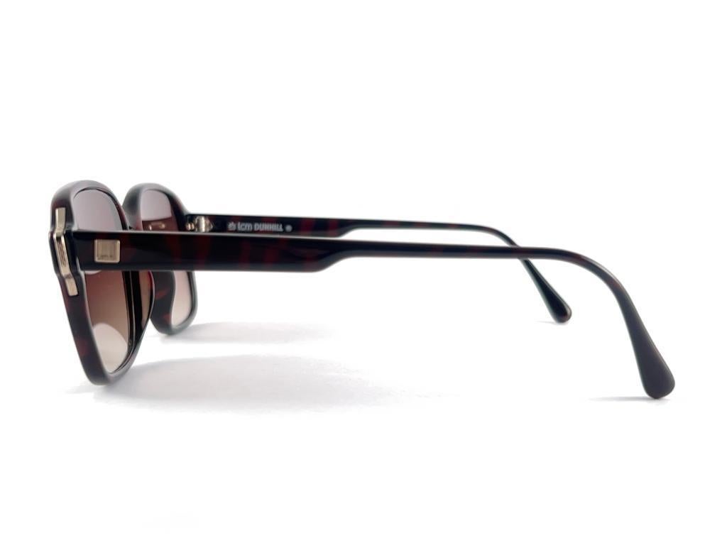 Neu Vintage Dunhill 6080 Schildpatt-Sonnenbrille mit Schildpatt-Rahmen und Gradient-Lenses, 80er Jahre, Österreich 1