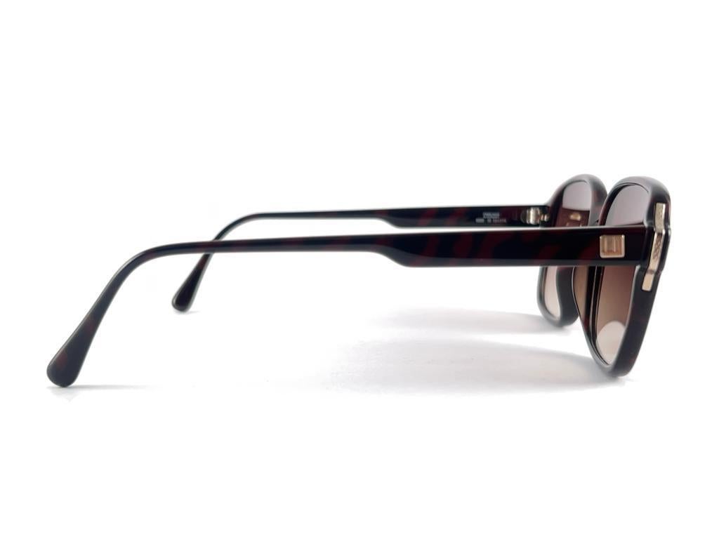 Neu Vintage Dunhill 6080 Schildpatt-Sonnenbrille mit Schildpatt-Rahmen und Gradient-Lenses, 80er Jahre, Österreich 2