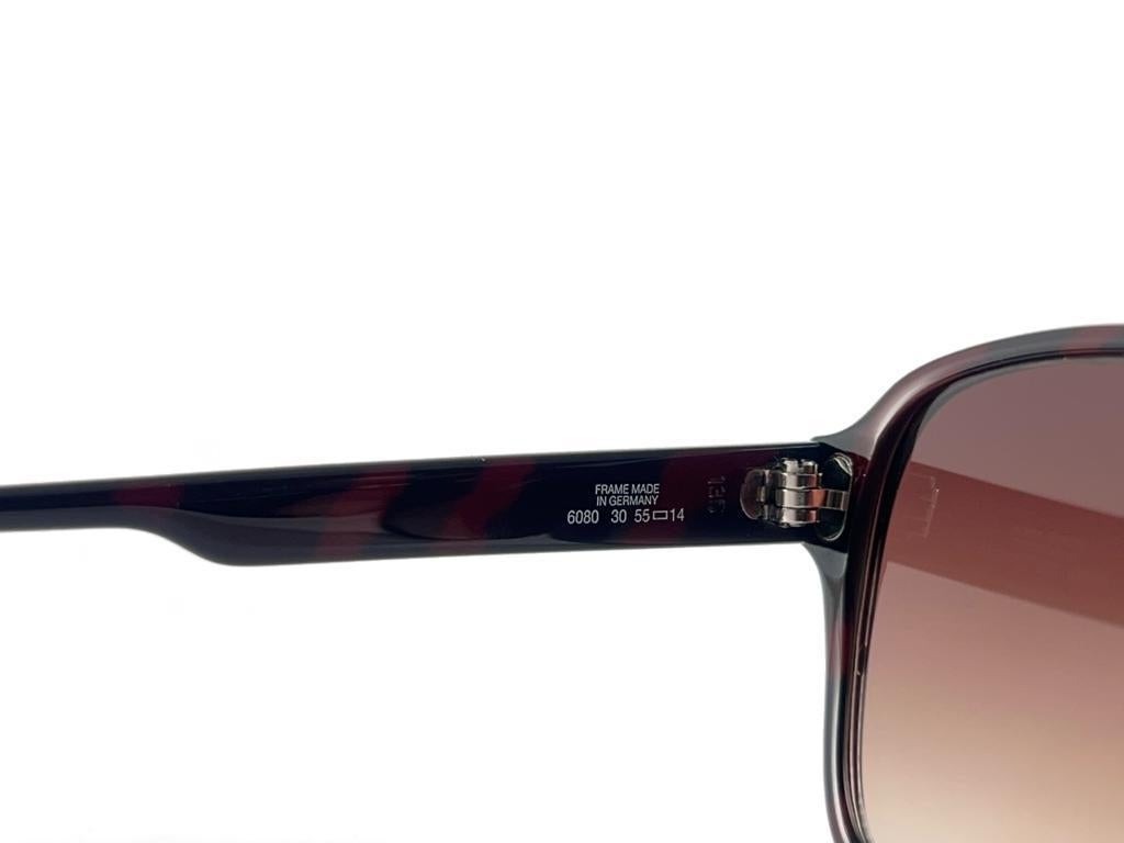 New Vintage Dunhill 6080 Tortoise Frame Gradient Lenses Sunglasses 80'S Austria For Sale 4