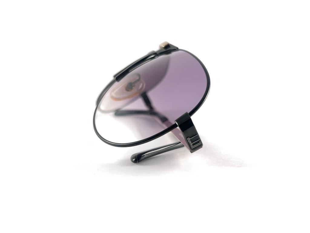 Neu Vintage Dunhill 6083 Schwarzer Rahmen Aviator Gradient Lenses Sonnenbrille Österreich für Damen oder Herren im Angebot
