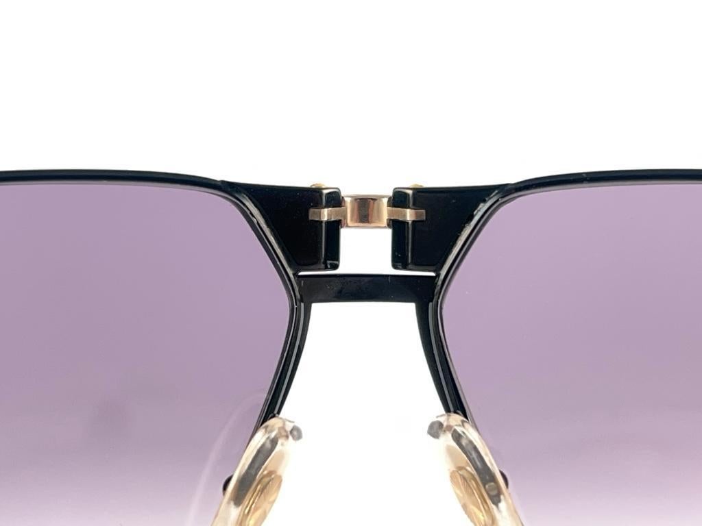 New Vintage Dunhill 6083 Black Frame Aviator Gradient Lenses Sunglasses Austria For Sale 2