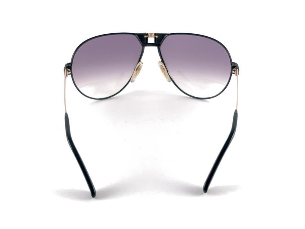 New Vintage Dunhill 6083 Black Frame Aviator Gradient Lenses Sunglasses Austria For Sale 5