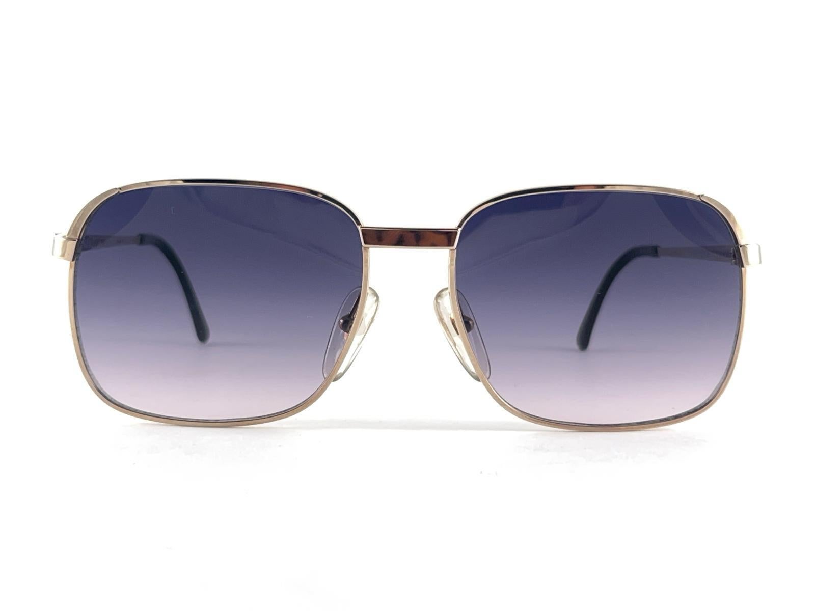 Neue Vintage Dunhill 6087 Side Trims Details Frame Sonnenbrille 1980er Jahre Österreich im Angebot 6