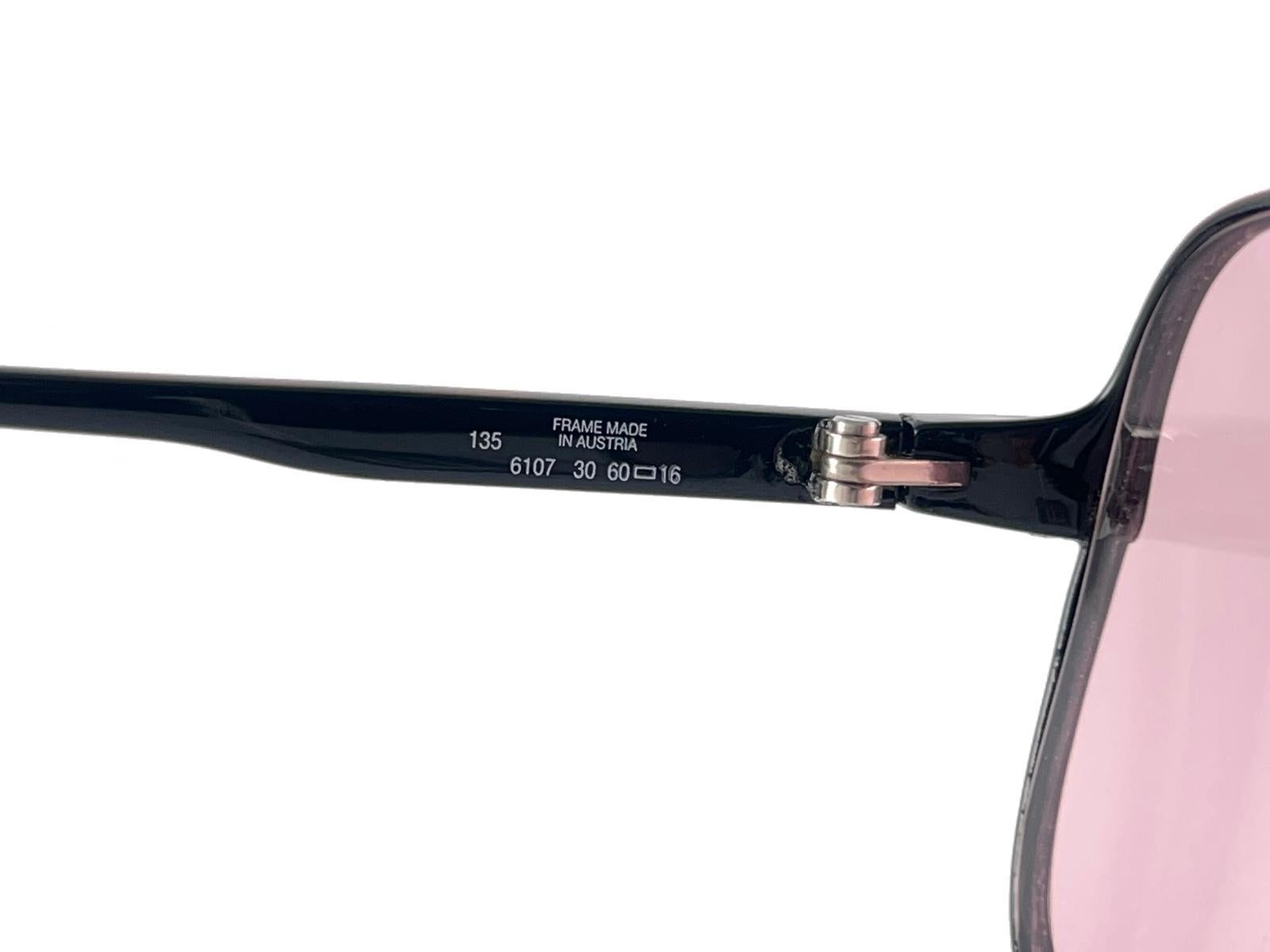 New Vintage Dunhill 6107 Burgundy Tortoise Pink Lenses Sunglasses 1980'S Austria For Sale 5