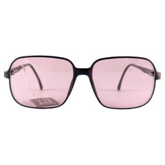 Neu Vintage Dunhill 6107 Burgunderfarbene Schildpatt-Sonnenbrille mit rosa Linsen 1980er Jahre Österreich
