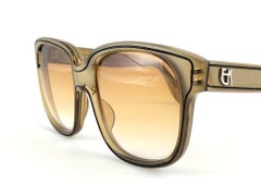 Emanuelle Khanh Paris - Lunettes de soleil vintage à reflets couleur miel, 8080, France, état neuf