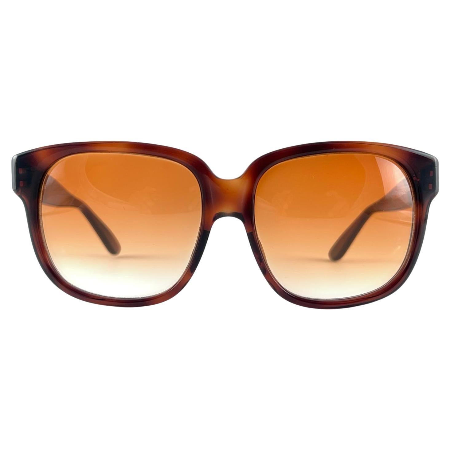New Vintage Emmanuelle Khanh 8080 Translucent Oversized 1970'S France Sunglasses For Sale