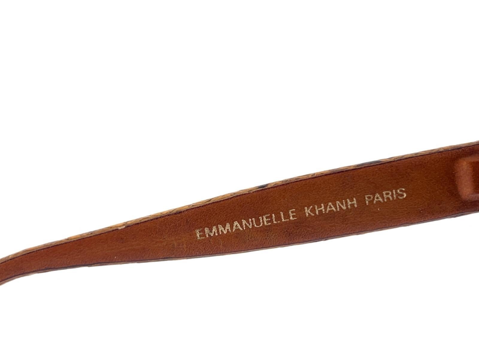 New Vintage Emmanuelle Khanh Pyton Veritable 1970'S France Sunglasses For Sale 6