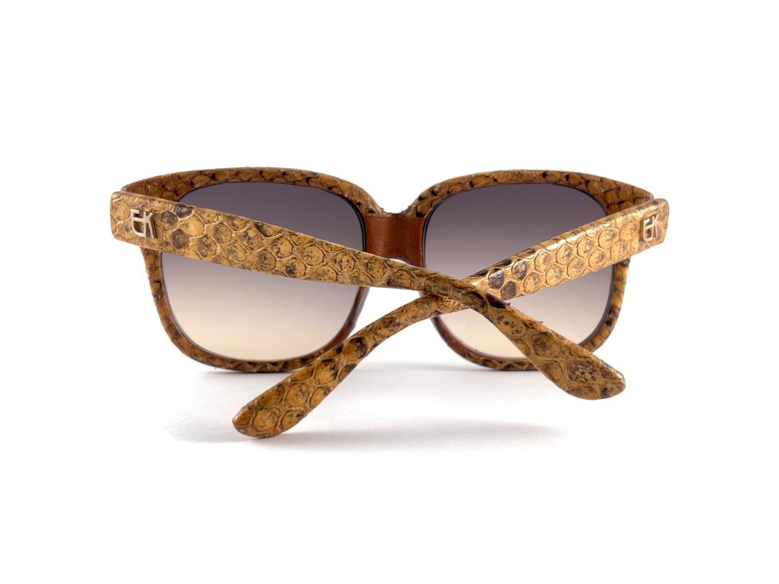 New Vintage Emmanuelle Khanh Pyton Veritable 1970'S France Sunglasses For Sale 11