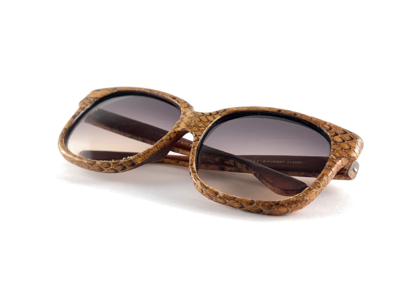 New Vintage Emmanuelle Khanh Pyton Veritable 1970'S France Sunglasses For Sale 13