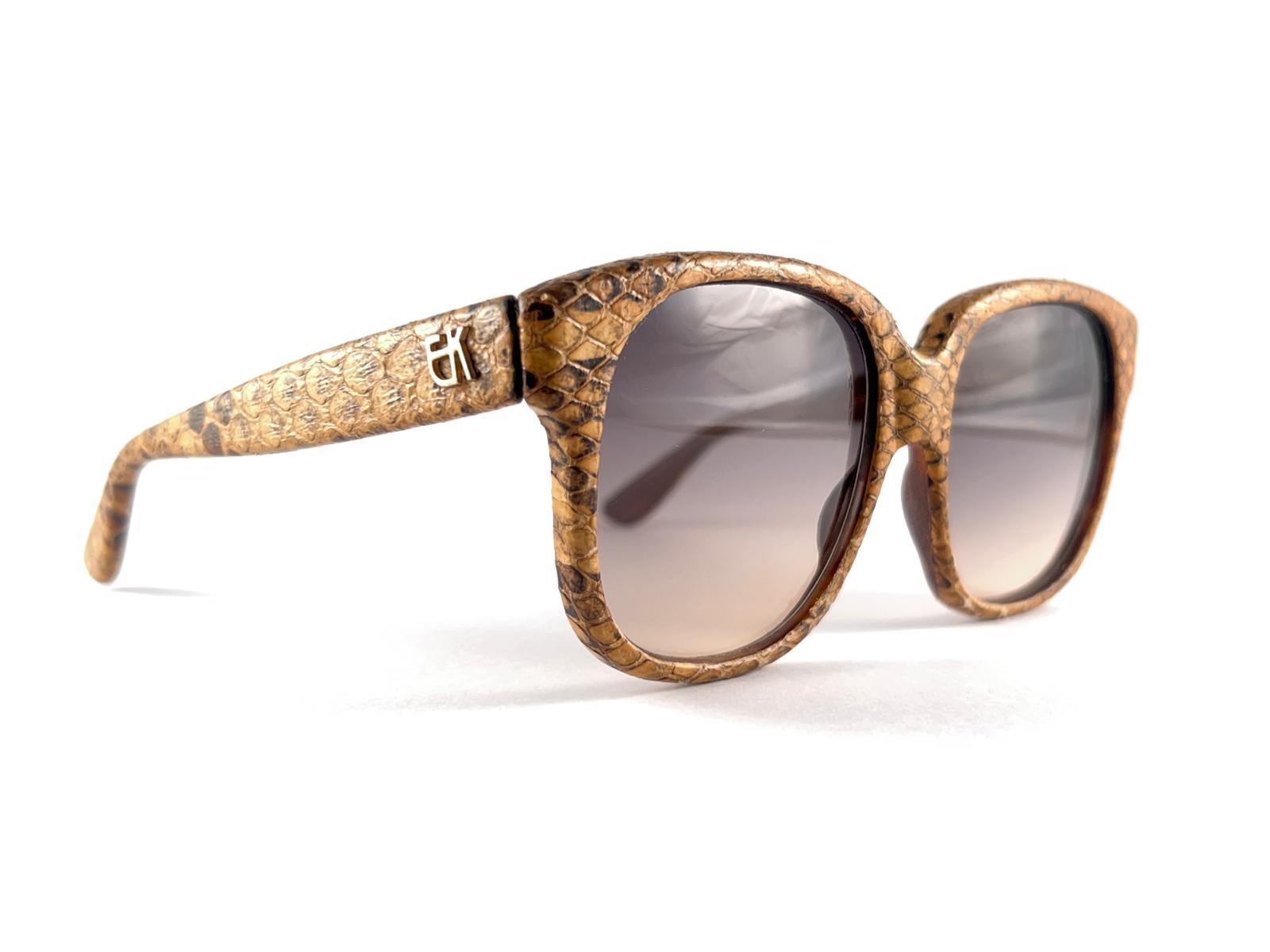 
Classy And Eye Catching Vintage Emmanuelle Khanh Paris.
Strong And Stunning Frame. A Must Have Piece! 
This Pair Is A Class Statement, A Must Have For A Collector! A Great Opportunity To Achieve A Unique And Yet Timeless Look.
Please Notice This