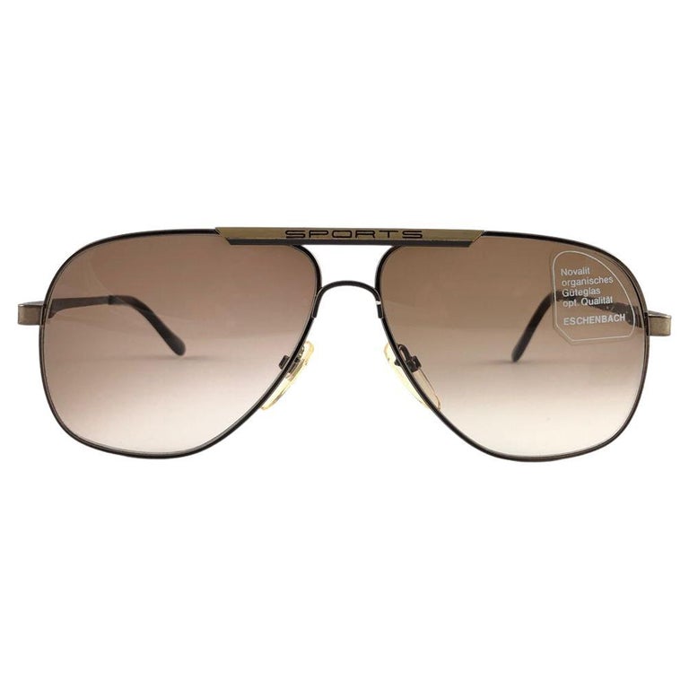 maksimum kranium bro New Vintage Eschenbach Large Copper Matte Sunglasses 1970's For Sale at  1stDibs