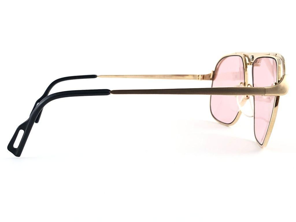 Men's New Vintage Essilor Light Rose Lenses France 1970's Made in France Sunglasses  