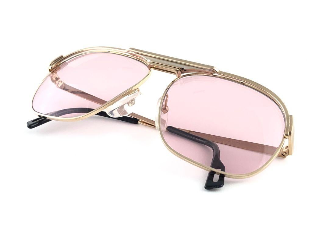 New Vintage Essilor Light Rose Lenses France 1970's Made in France Sunglasses   2