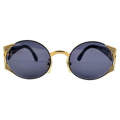 New Vintage Fendi FS 240 Black Oval 1990 Sunglasses Made in Italy