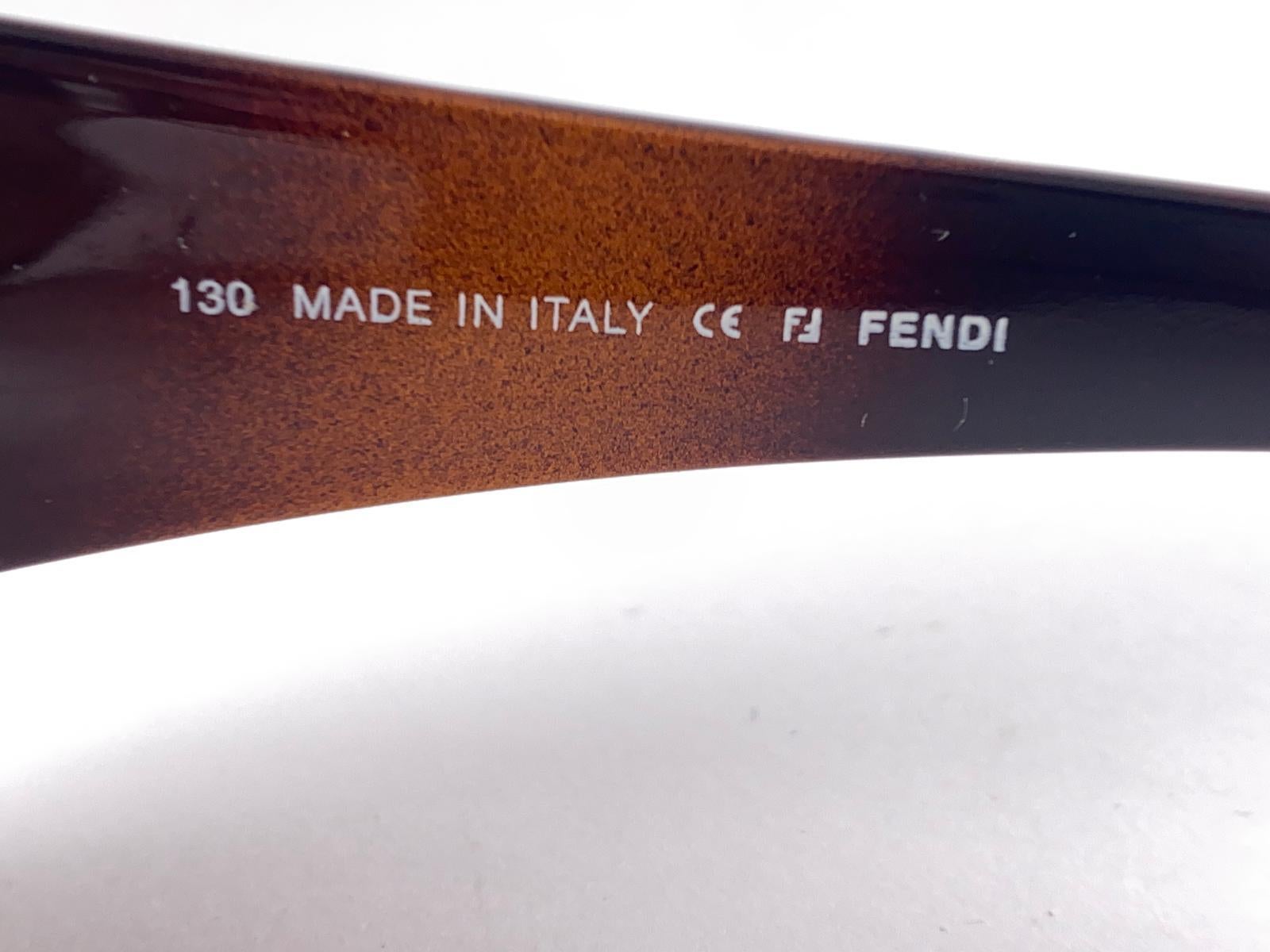 New Vintage Fendi  FS 345 Copper Gradient Lens Sunglasses 1980's Germany For Sale 1
