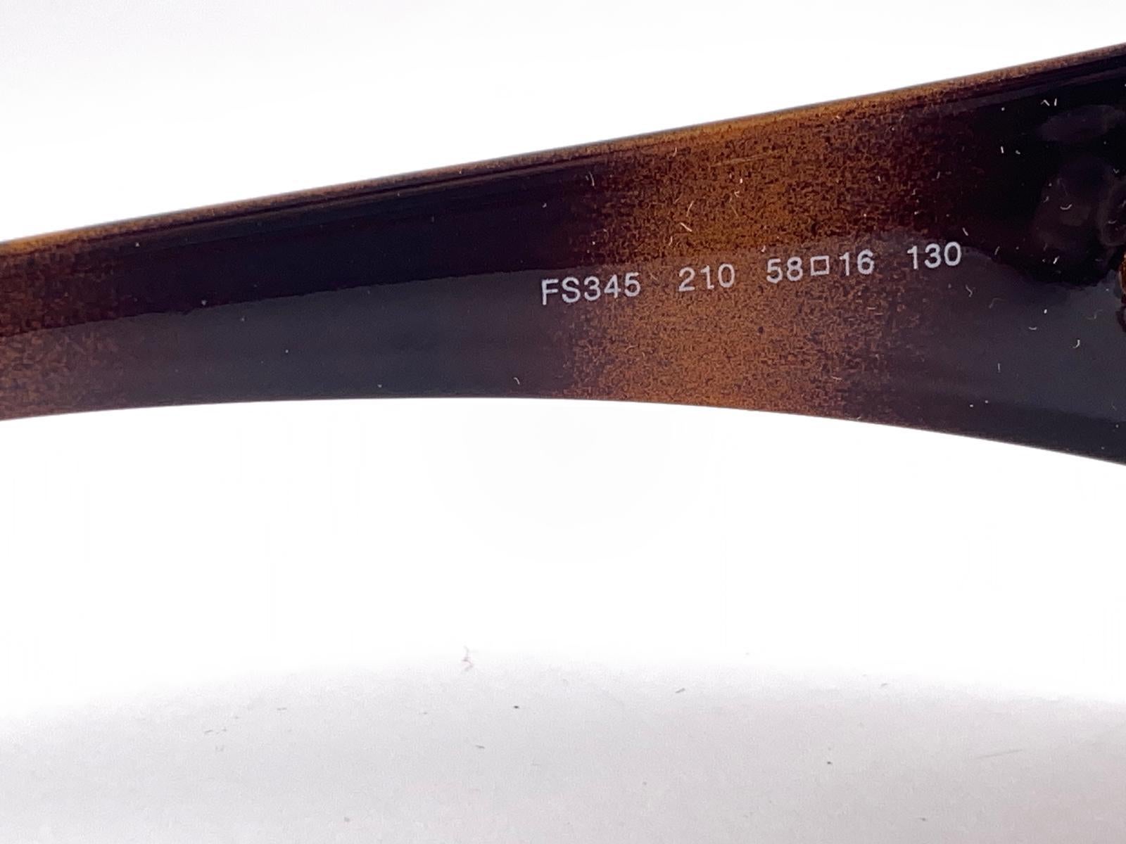 New Vintage Fendi  FS 345 Copper Gradient Lens Sunglasses 1980's Germany For Sale 2