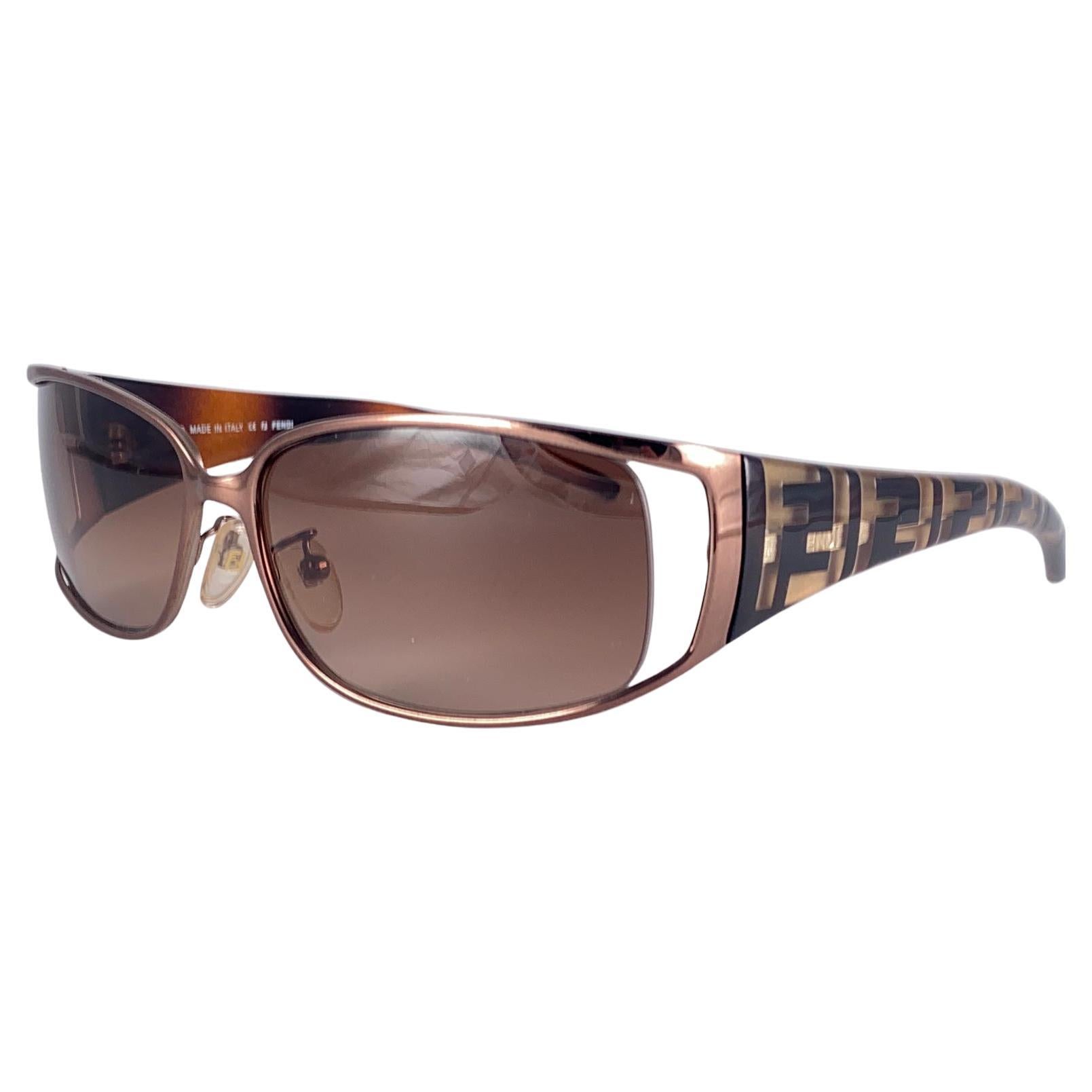 New Vintage Fendi  FS 345 Copper Gradient Lens Sunglasses 1980's Germany For Sale